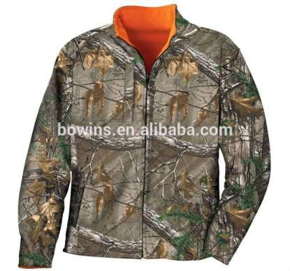 Reversible Fleece Brushed Tricot camo Hunting Jacket